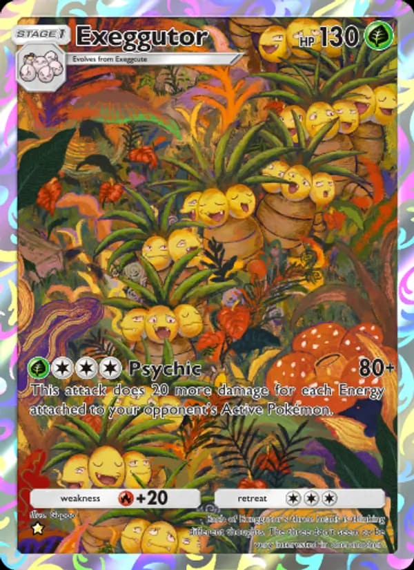 Exeggutor, carta 069 de Mythical Island