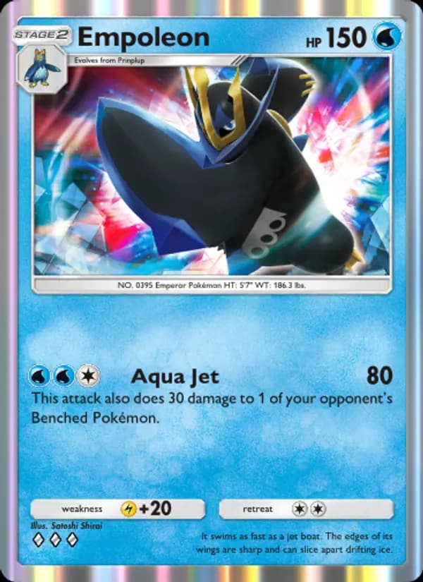 Empoleon, carta 037 de Space-Time Smackdown