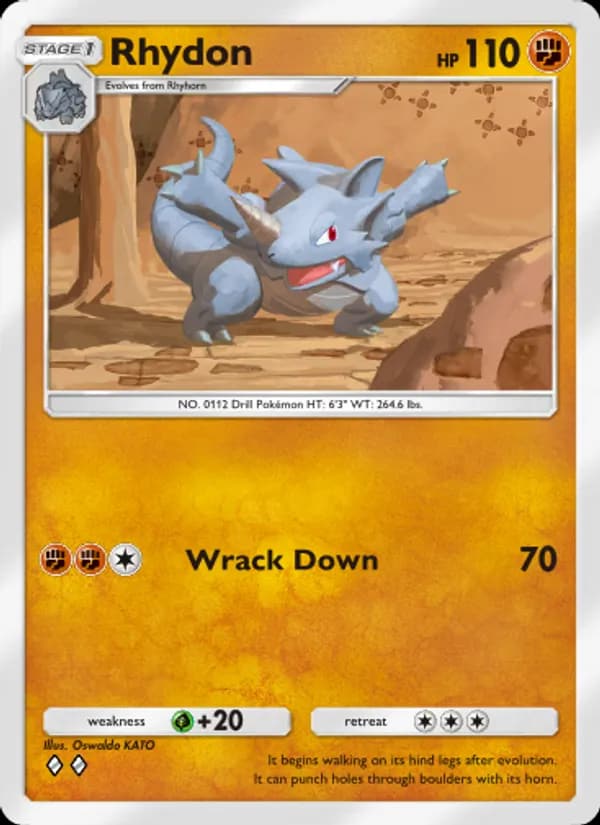 Rhydon, carta 081 de Space-Time Smackdown