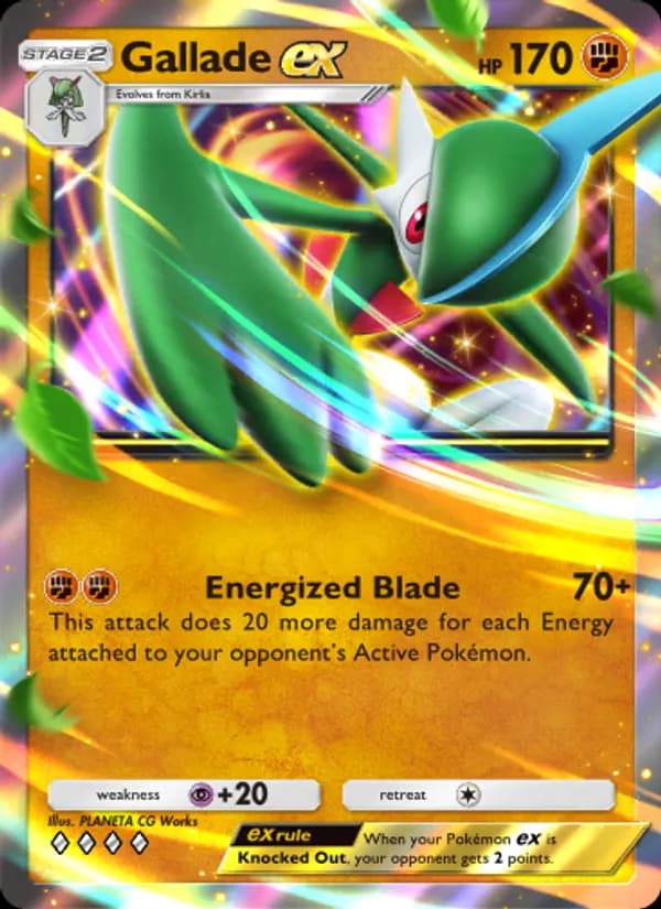 Gallade ex, carta 095 de Space-Time Smackdown