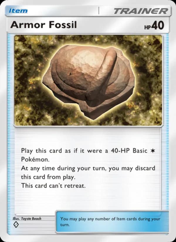 Armor Fossil, carta 145 de Space-Time Smackdown