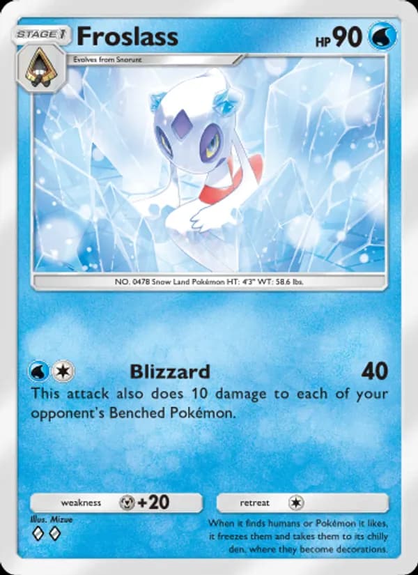 Froslass, carta 019 de Triumphant Light