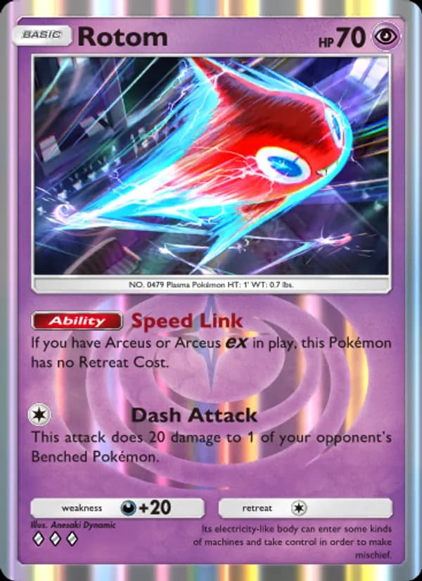 Rotom, carta 035 de Triumphant Light