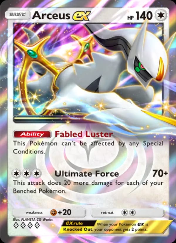 Arceus ex, carta 071 de Triumphant Light