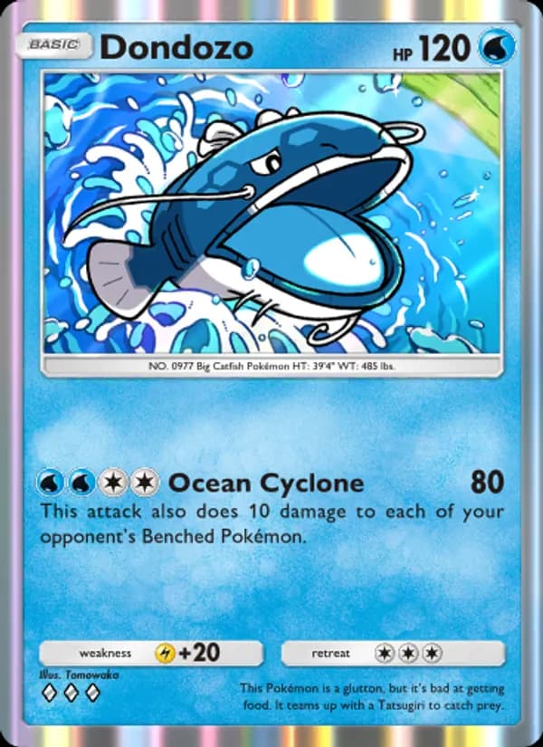 Dondozo, carta 020 de Shining Revelry
