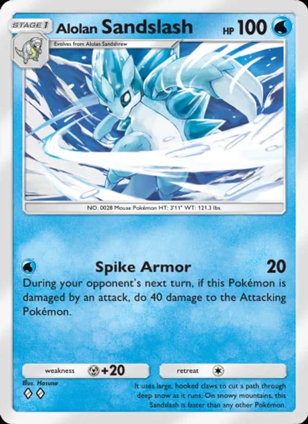 Alolan Sandslash, carta 039 de Celestial Guardians
