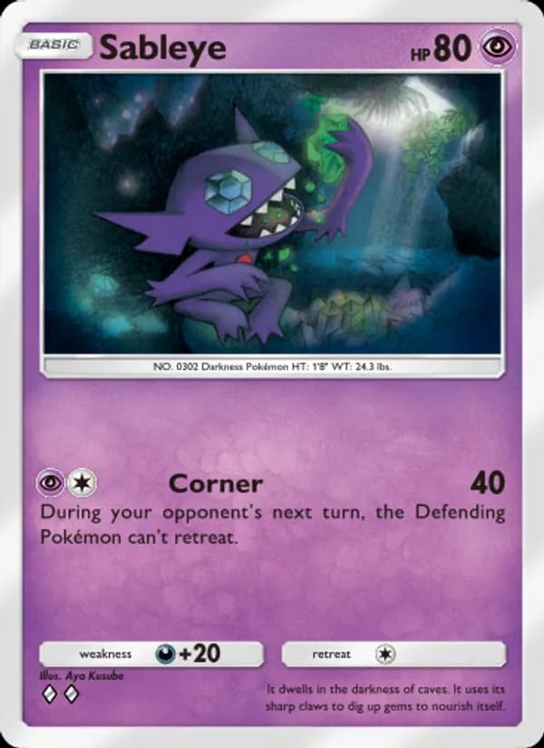 Sableye, carta 070 de Celestial Guardians