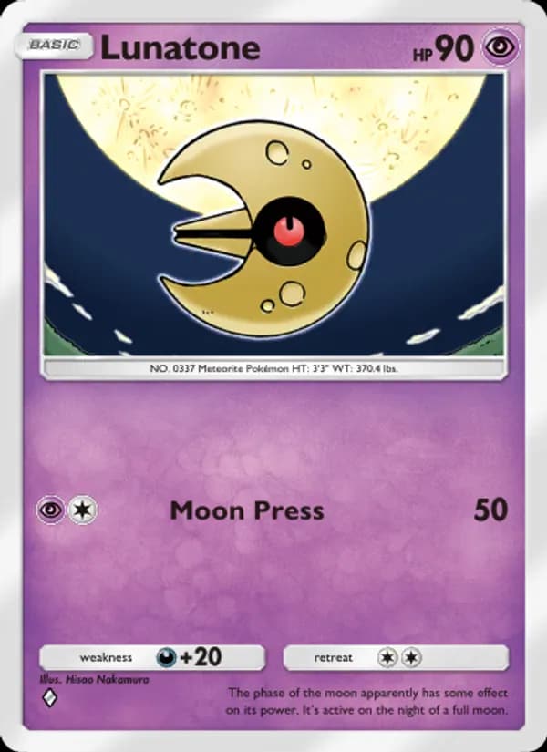 Lunatone, carta 073 de Celestial Guardians