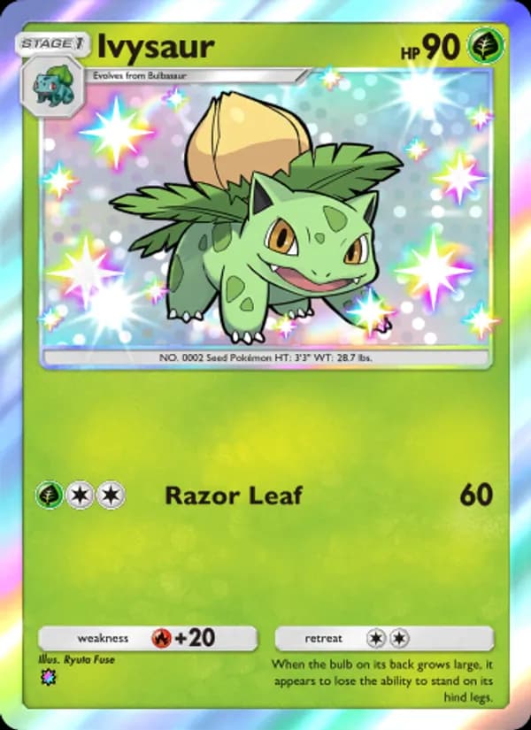 Ivysaur, carta 211 de Celestial Guardians