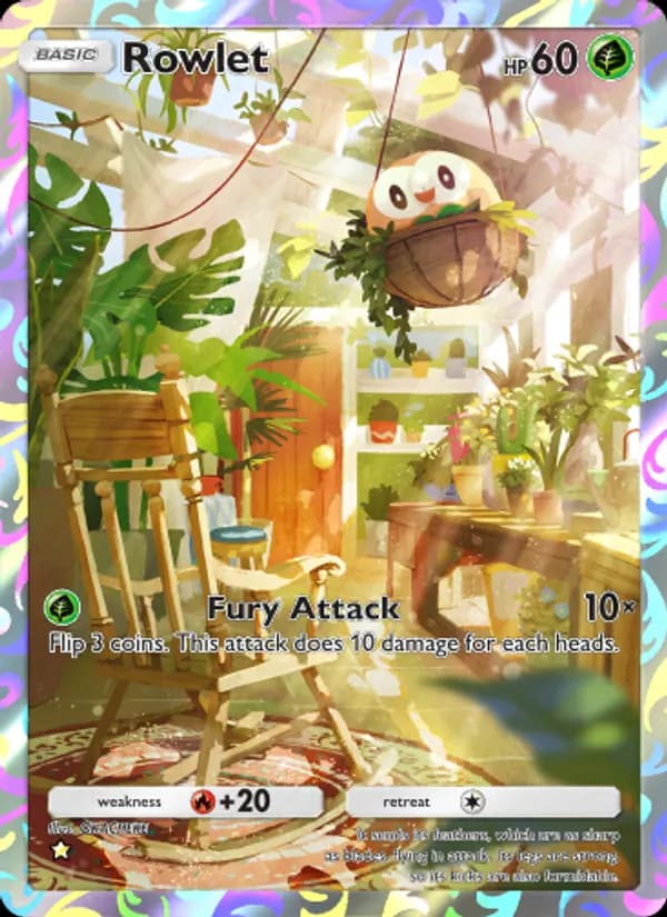 Rowlet, carta 070 de Extradimensional Crisis