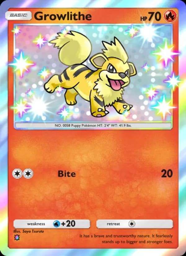 Growlithe, carta 089 de Extradimensional Crisis