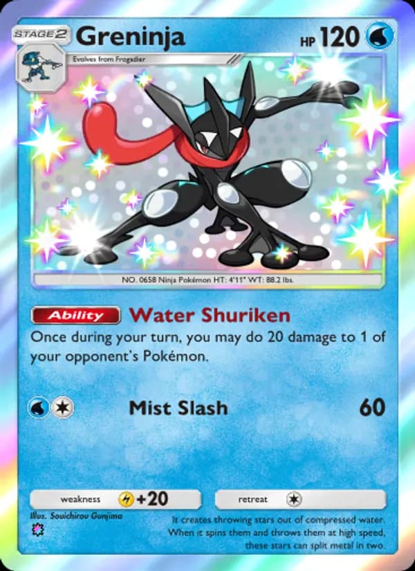 Greninja, carta 093 de Extradimensional Crisis
