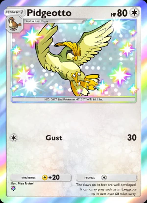 Pidgeotto, carta 096 de Extradimensional Crisis