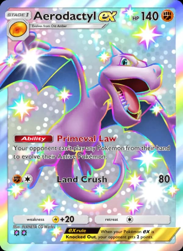 Aerodactyl ex, carta 101 de Extradimensional Crisis