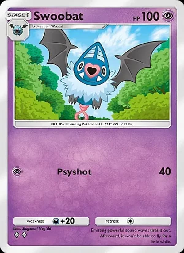 Swoobat, carta 030 de Eevee Grove