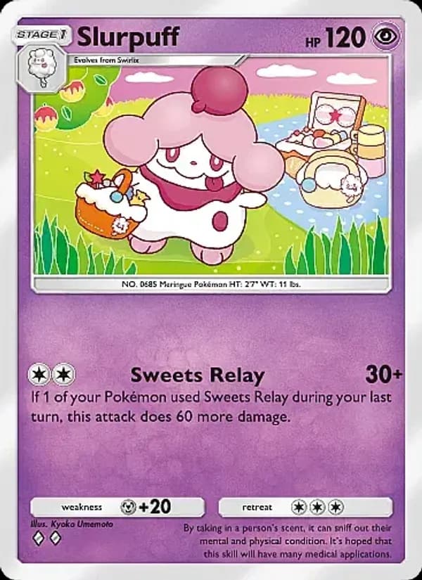 Slurpuff, carta 032 de Eevee Grove