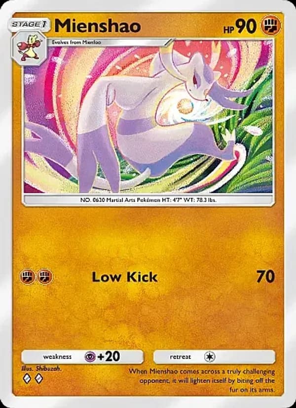 Mienshao, carta 041 de Eevee Grove