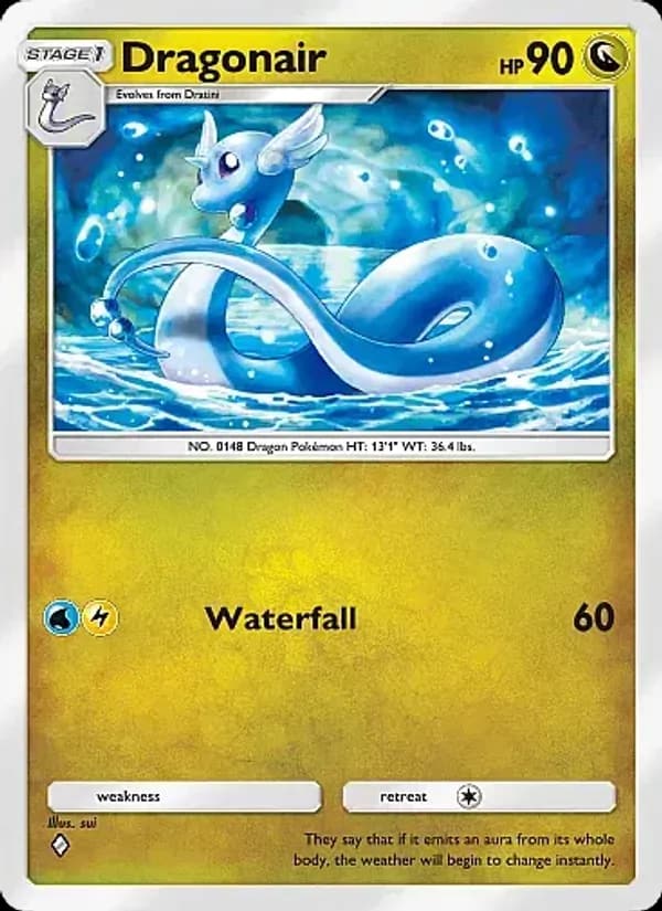 Dragonair, carta 052 de Eevee Grove