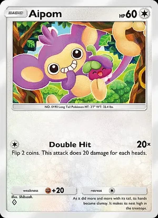 Aipom, carta 058 de Eevee Grove