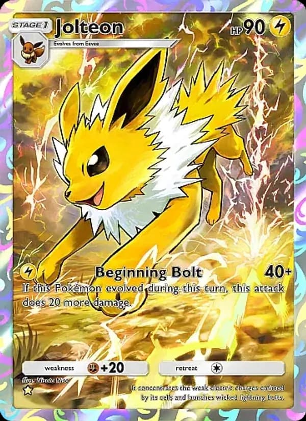 Jolteon, carta 074 de Eevee Grove