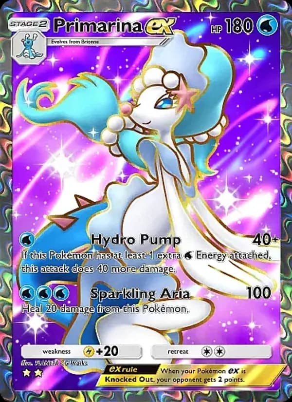Primarina ex, carta 080 de Eevee Grove