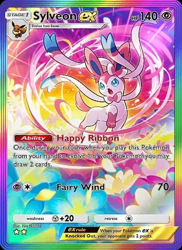 Sylveon ex, carta 089 de Eevee Grove