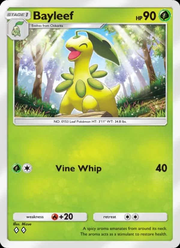 Bayleef, carta 009 de Wisdom of Sea and Sky