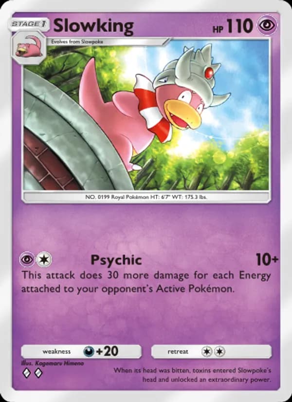 Slowking, carta 074 de Wisdom of Sea and Sky