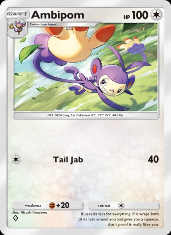 Ambipom, carta 143 de Wisdom of Sea and Sky