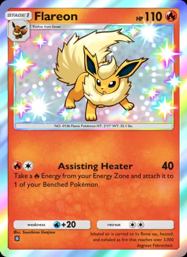 Flareon, carta 213 de Wisdom of Sea and Sky