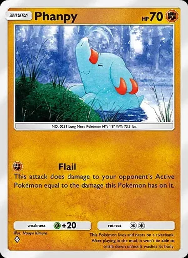 Phanpy, carta 043 de Secluded Springs