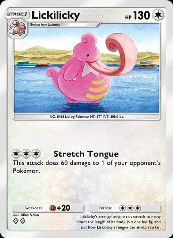 Lickilicky, carta 058 de Secluded Springs