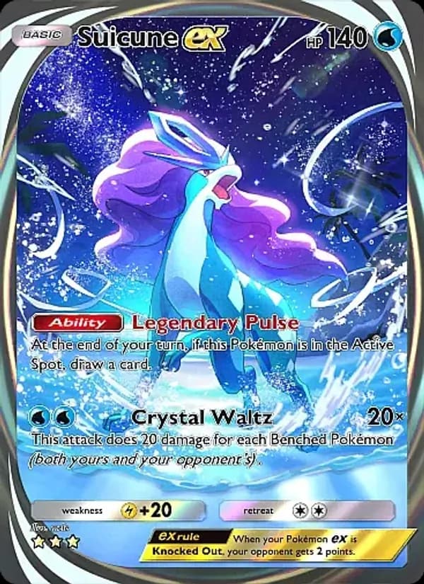 Suicune ex, carta 090 de Secluded Springs