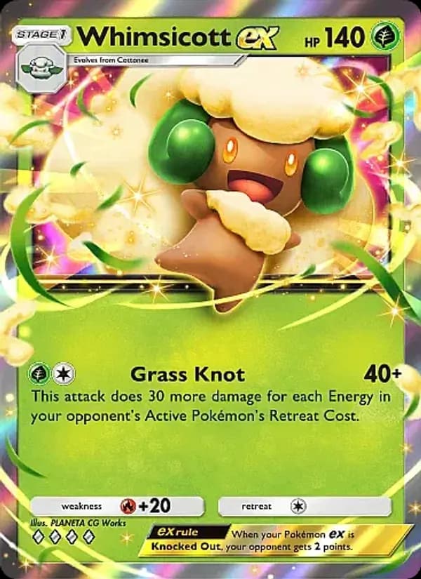 Whimsicott ex, carta 016 de Mega Rising