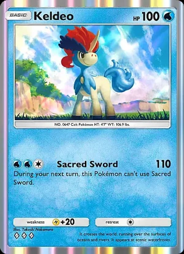 Keldeo, carta 070 de Mega Rising