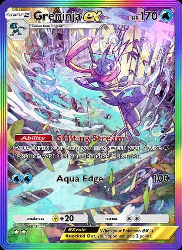Greninja ex, carta 275 de Mega Rising