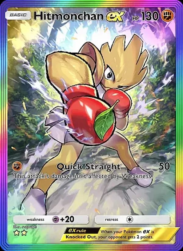 Hitmonchan ex, carta 279 de Mega Rising