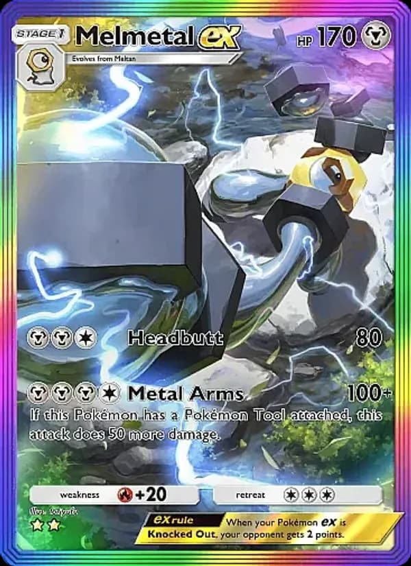 Melmetal ex, carta 282 de Mega Rising