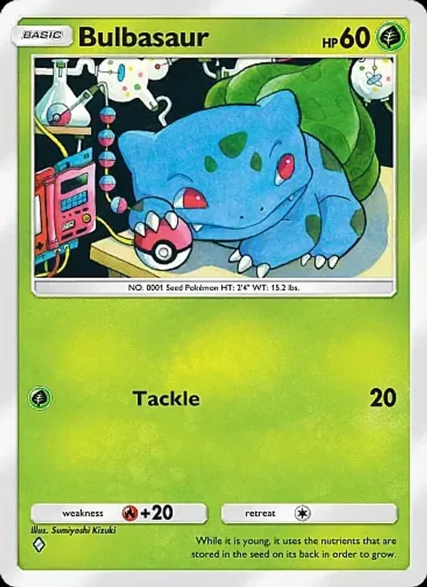Bulbasaur, carta 001 de Crimson Blaze