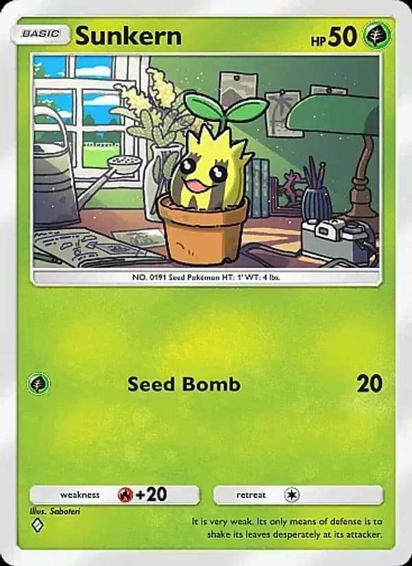 Sunkern, carta 007 de Crimson Blaze