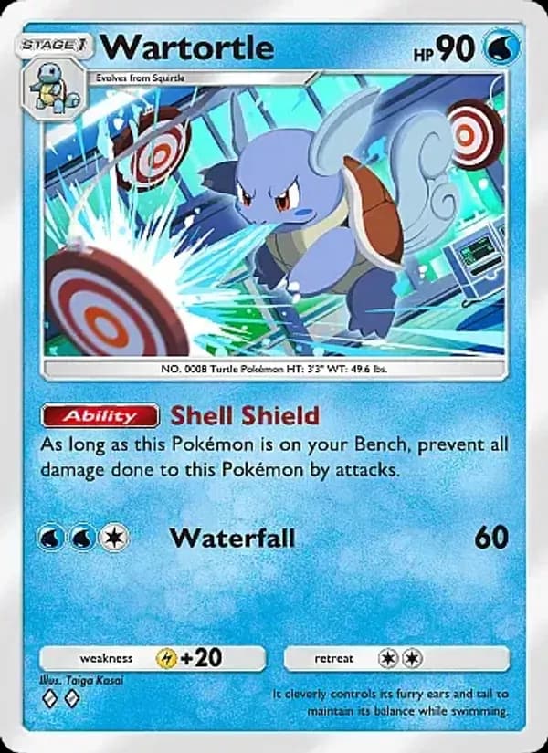 Wartortle, carta 018 de Crimson Blaze