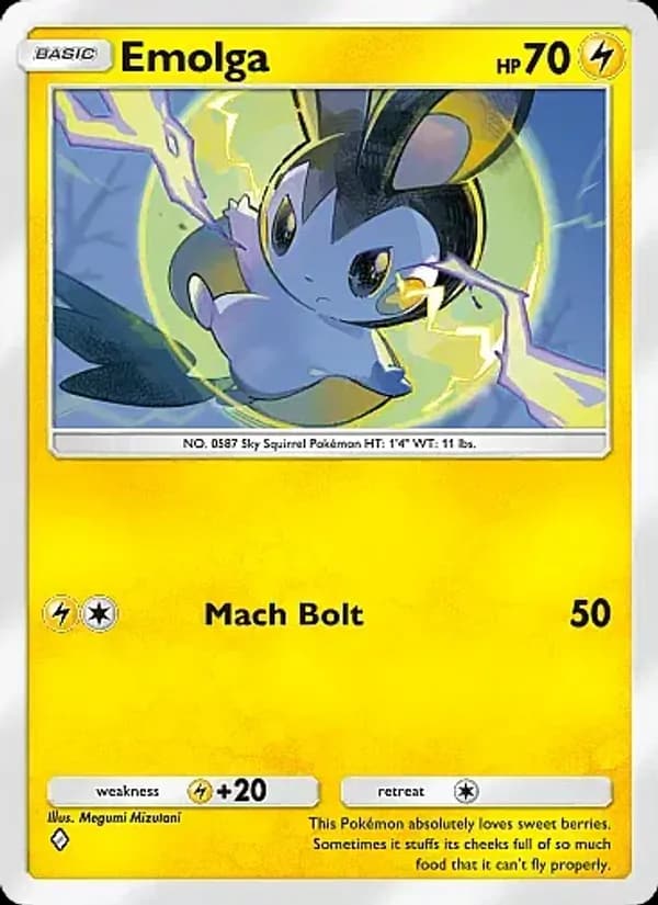 Emolga, carta 027 de Crimson Blaze