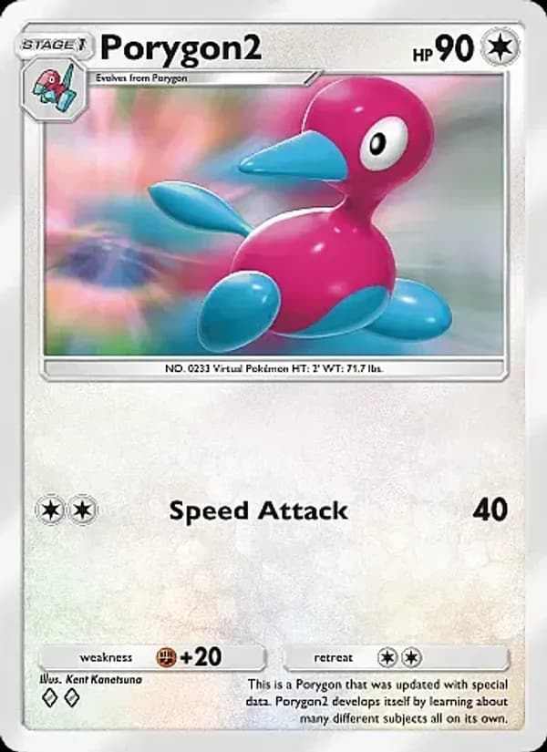 Porygon2, carta 057 de Crimson Blaze