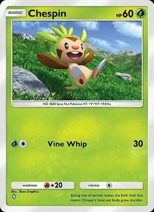 Chespin, carta 008 de Fantastical Parade