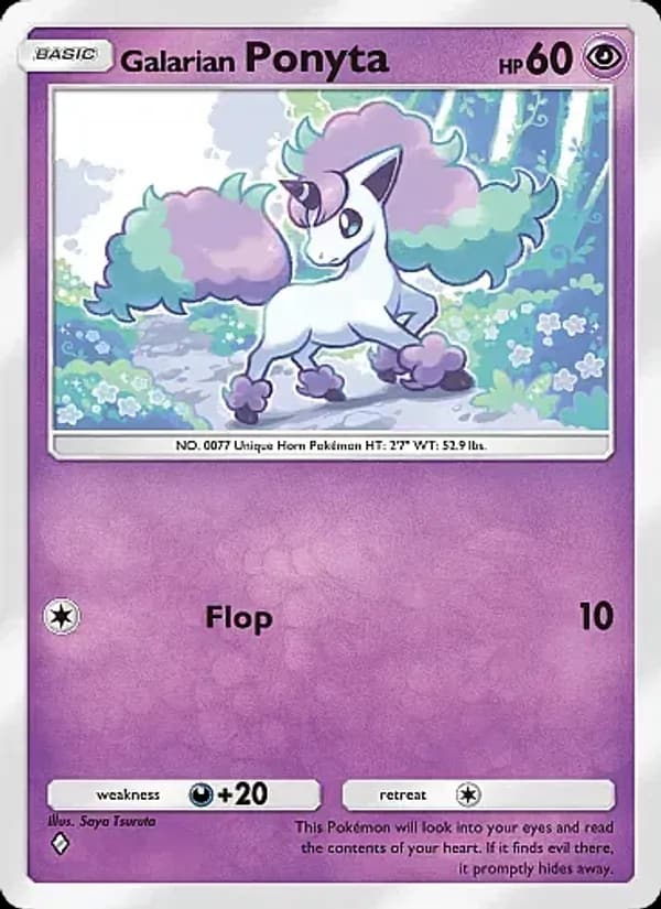 Galarian Ponyta, carta 058 de Fantastical Parade