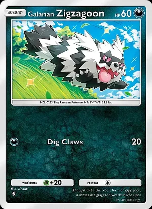 Galarian Zigzagoon, carta 098 de Fantastical Parade