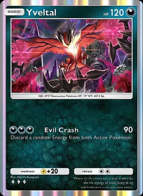 Yveltal, carta 108 de Fantastical Parade