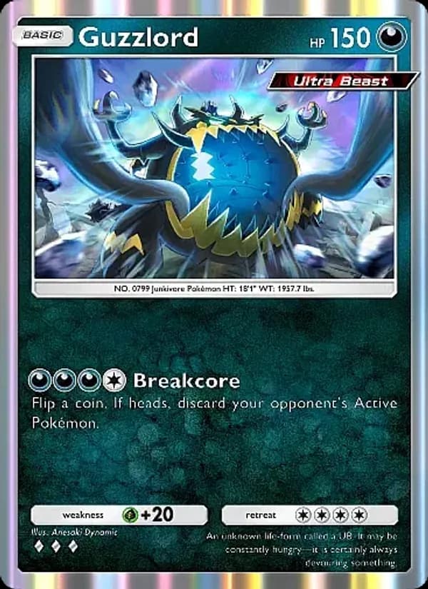 Guzzlord, carta 109 de Fantastical Parade