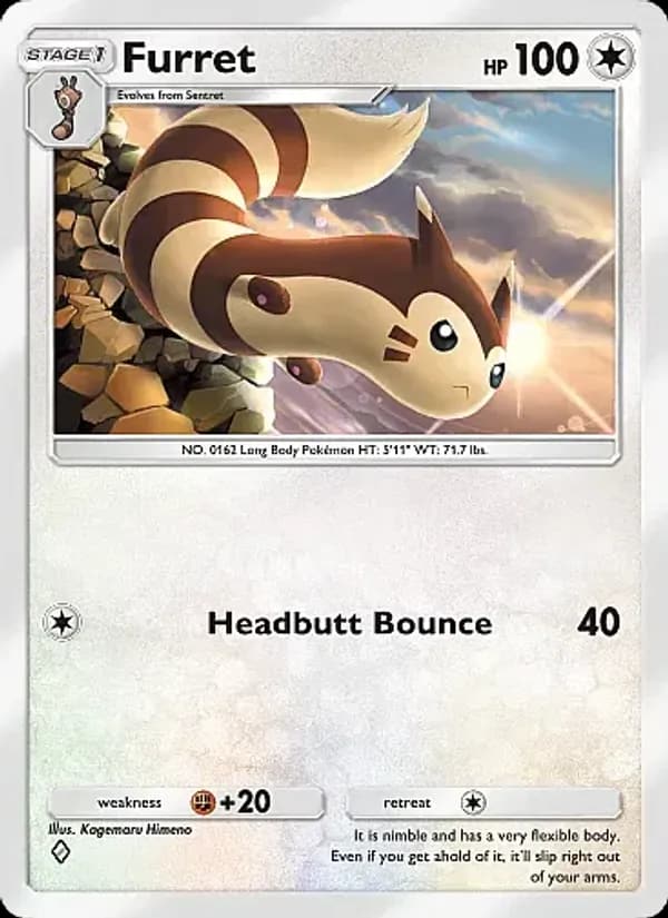 Furret, carta 129 de Fantastical Parade