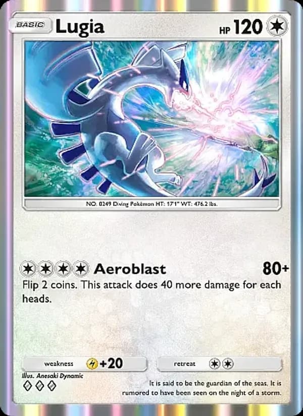Lugia, carta 131 de Fantastical Parade